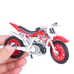 Modello di motocicletta Motocross in lega simulata 1:18 giocattolo avventura imitazione decorazione