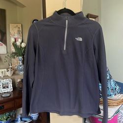 The North Face Tops | Ladies The North Face Lightweight Fleece Quarter Zip | Color: Gray | Size: L