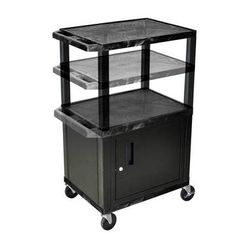 Luxor Used Height-Adjustable Tuffy Cabinet Cart with Electrical Assembly (24 x 24.5-42 WT2642C2E