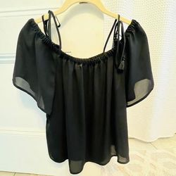 J. Crew Tops | Jcrew Flowy Top | Color: Black | Size: 0