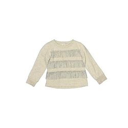 Crewcuts Sweatshirt: Ivory Tops - Kids Girl's Size 4