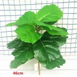 Plantes Banyan artificielles 46CM 40CM branche palmier en plastique Tropical fausses plantes en pot