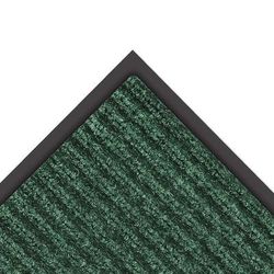 NoTrax 109S0046GN Brush Step Entrance Scraper Floor Mat, 4' x 6', 3/8" Thick, Hunter Green