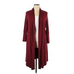 Arna York Cardigan Sweater: Burgundy - Women's Size 14