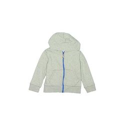 Crewcuts Zip Up Hoodie: Silver Tops - Kids Boy's Size 4