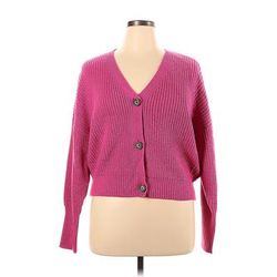 Vero Moda Cardigan Sweater: Pink - Women's Size X-Large