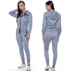 Nike Sportswear Tech Fleece Windrunner Women's Full-Zip Hoodie & Pants Set Gray