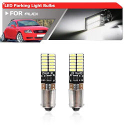 2x LED bianco H6W Sidelight lampadina per Audi TT A4 S4 B6 A8 D2 BAX9S 64132 Canbus posizione di