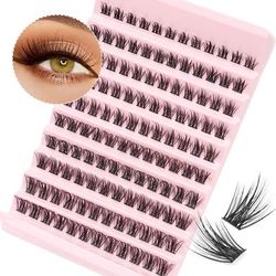 120pcs Cluster Lashes, Wispy False Lashes 10-16mm Individual Lashes Extensions Volume Fluffy Eyelash Clusters, Diy Eyelash Extensions