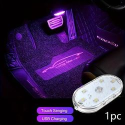 Brighten Up Your Vehicle With This Rechargeable Led Car Touch Light, Perfect For Use In Cars, Trucks, And Van