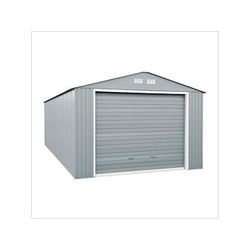 DuraMax Imperial 12' x 26' Metal Garage (Light Grey / White)