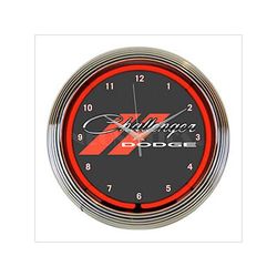 Neonetics 15-Inch Dodge Challenger Red Neon Clock