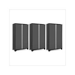 NewAge Garage Cabinets 3 x BOLD Series 48-Inch Grey Locker