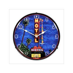 Collectable Sign and Clock Starlite Motel Backlit Wall Clock