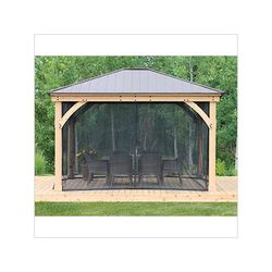 Yardistry 11 x 13 Meridian Gazebo Mesh Netting