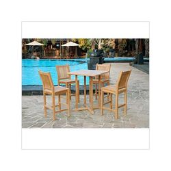 Tortuga Outdoor Jakarta 5-Piece Teak Bar Set