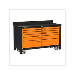 Swivel Storage Solutions 12-Drawer 60-Inch Rolling Workbench