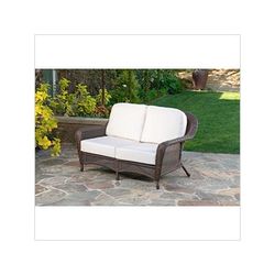 Tortuga Outdoor Sea Pines Loveseat (Java / Canvas Natural)
