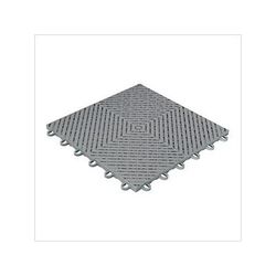 Swisstrax Ribtrax Smooth Home 1ft x 1ft Slate Grey Garage Floor Tile (Pack of 10)