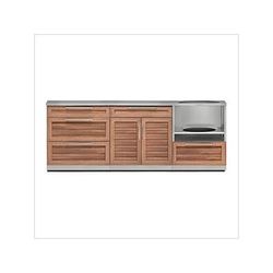 NewAge Outdoor Kitchens Grove 4-Piece Outdoor Kitchen Set with Countertops