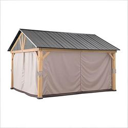 Sunjoy Group Replacement Curtains for 11 x 13 Wood-Framed Gazebos