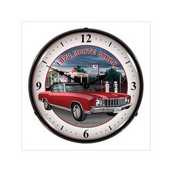 Collectable Sign and Clock 1972 Monte Carlo Backlit Wall Clock