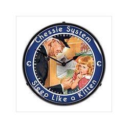 Collectable Sign and Clock Chessie System Backlit Wall Clock