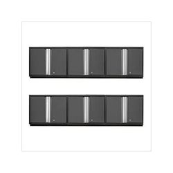 NewAge Garage Cabinets 6 x PRO Series Grey Wall Cabinets