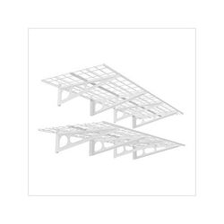 Fleximounts 2' x 6' White Wall Mounted Shelf (2-Pack)