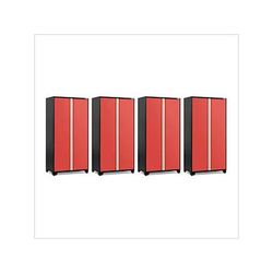 NewAge Garage Cabinets 4 x PRO Series Red 42 in. Multi-Use Locker