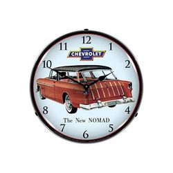 Collectable Sign & Clock 1955 Chevy Nomad Backlit Wall Clock