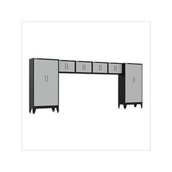 Armadillo Tough Grey 6-Piece Garage Cabinet System with Levelers
