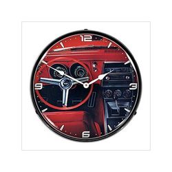 Collectable Sign and Clock 1967 Camaro Dashboard Backlit Wall Clock