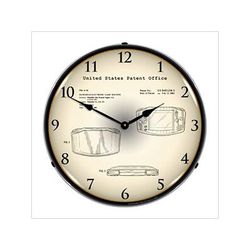 Collectable Sign and Clock 2001 Game Boy Advance Hand Held Electronic Game Patent Blueprint Backlit Wall Clock
