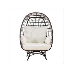 Sunjoy Group Metal Framed Swivel Chair with Cushions