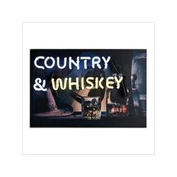 Neonetics Country and Whiskey 18-Inch Neon Sign