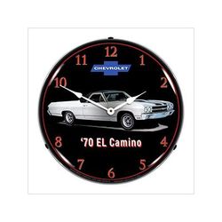 Collectable Sign and Clock 1970 El Camino SS 396 Backlit Wall Clock