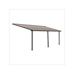 Palram-Canopia Olympia 10' X 24' Patio Cover (Grey / Bronze)