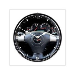 Collectable Sign and Clock C6 Corvette Dash Backlit Wall Clock