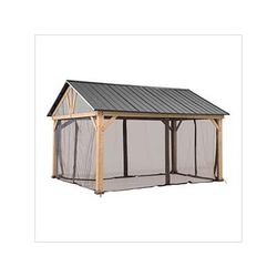 Sunjoy Group Replacement Mosquito Netting for 13 x 15 Wood-Framed Gazebos with Netting Tube