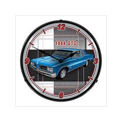 Collectable Sign and Clock 1964 GTO Backlit Wall Clock
