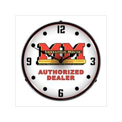 Collectable Sign and Clock Minneapolis Moline Backlit Wall Clock