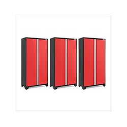 NewAge Garage Cabinets 3 x BOLD Series 42-Inch Red Locker
