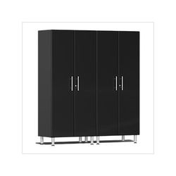 Ulti-MATE Garage Cabinets 2-Piece Tall Garage Cabinet Kit in Midnight Black Metallic