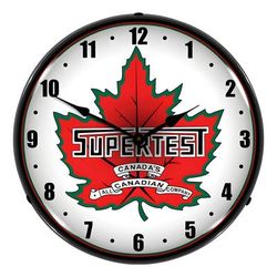 Collectable Sign and Clock Supertest Petroleum Backlit Wall Clock