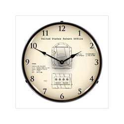 Collectable Sign and Clock 2000 Nintendo Gamecube Patent Blueprint Backlit Wall Clock