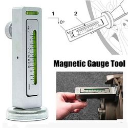 Car 4 Wheel Positioning Magnetic Level Gauge, Level Gauge Camber Adjustment Aid Tool Magnet Positioning