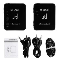 M-VAVE 2.4GHz Wireless Earphone Monitor Transmission System Support Mono/Stereo USB Rechargeable