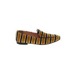 J.Crew Flats: Yellow Stripes Shoes - Women's Size 8