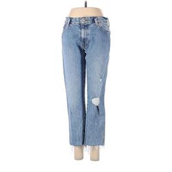 Lucky Brand Jeans - High Rise: Blue Bottoms - Women's Size 28